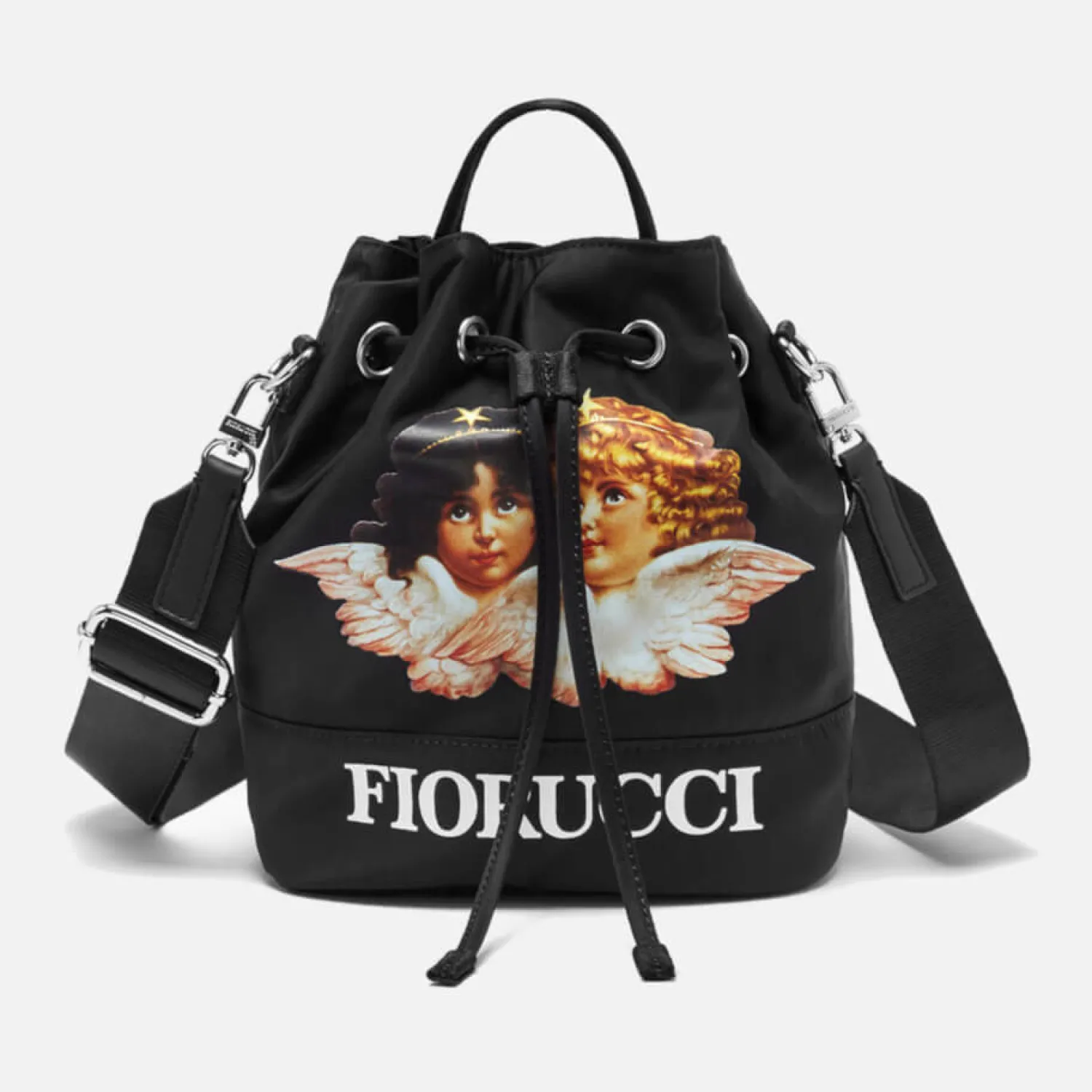 Bucket Bags*Fiorucci Angels Nylon Bucket Bag