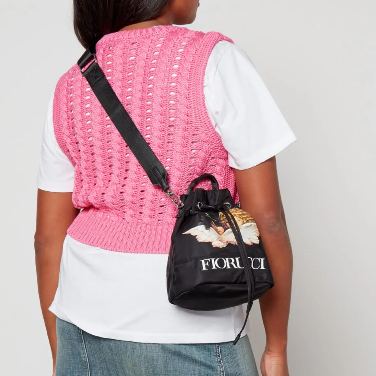 Bucket Bags*Fiorucci Angels Nylon Bucket Bag