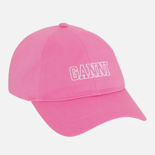 Hats Scarves & Gloves*Ganni Cotton-Twill Baseball Cap