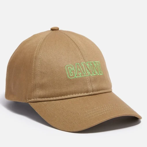 Hats Scarves & Gloves*Ganni Cotton-Twill Baseball Cap