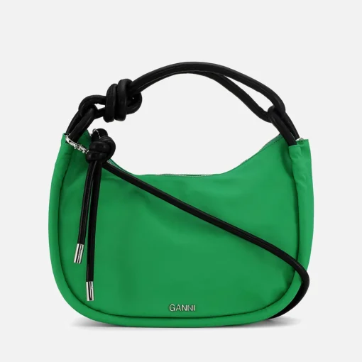 Shoulder Bags*Ganni Knot Baguette Faux Leather Mini Bag