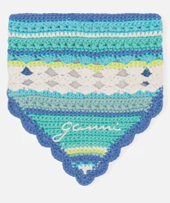 Hats Scarves & Gloves*Ganni Organic Cotton Crochet Bandana