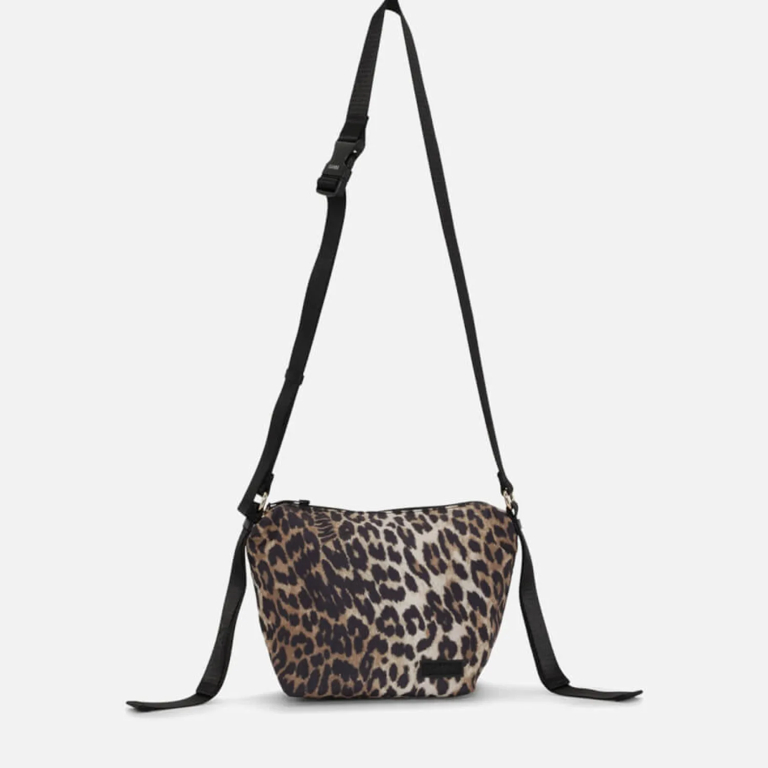 Crossbody Bags*Ganni Small Hobo Leopard-Print Shell Cross-Body Bag