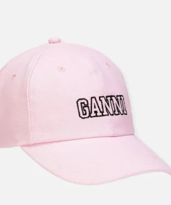Hats Scarves & Gloves*Ganni Women's Cotton Logo Cap - Sweet Lilac