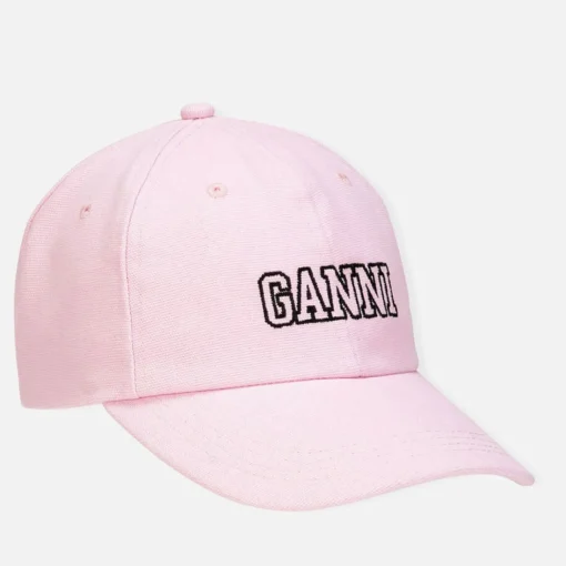 Hats Scarves & Gloves*Ganni Women's Cotton Logo Cap - Sweet Lilac