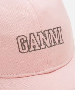 Hats Scarves & Gloves*Ganni Women's Cotton Logo Cap - Sweet Lilac