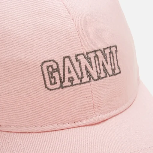 Hats Scarves & Gloves*Ganni Women's Cotton Logo Cap - Sweet Lilac