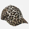 Hats Scarves & Gloves*Ganni Women's Organic Cotton Cap - Leopard