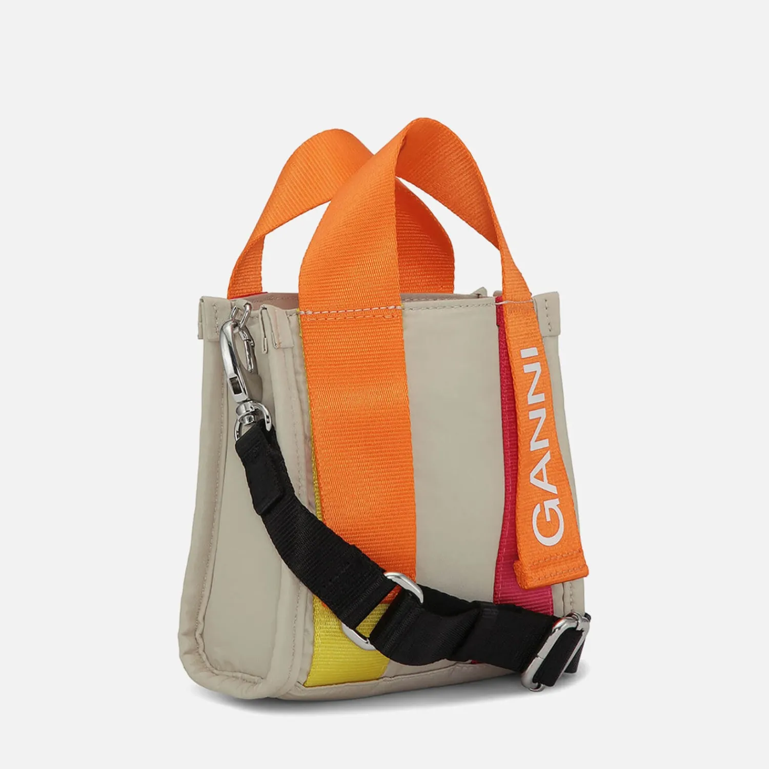 Tote Bags*Ganni Women's Recycled Tech Mini Tote Bag - Pale Khaki