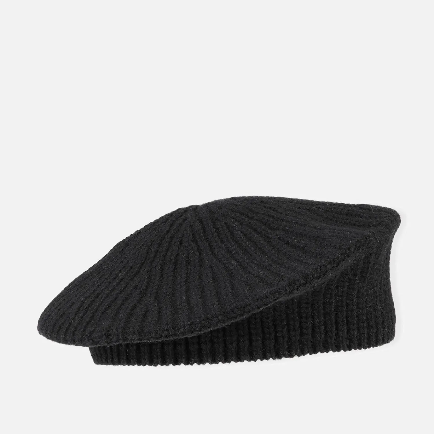 Hats Scarves & Gloves*Ganni Women's Rib Knit Beret - Black