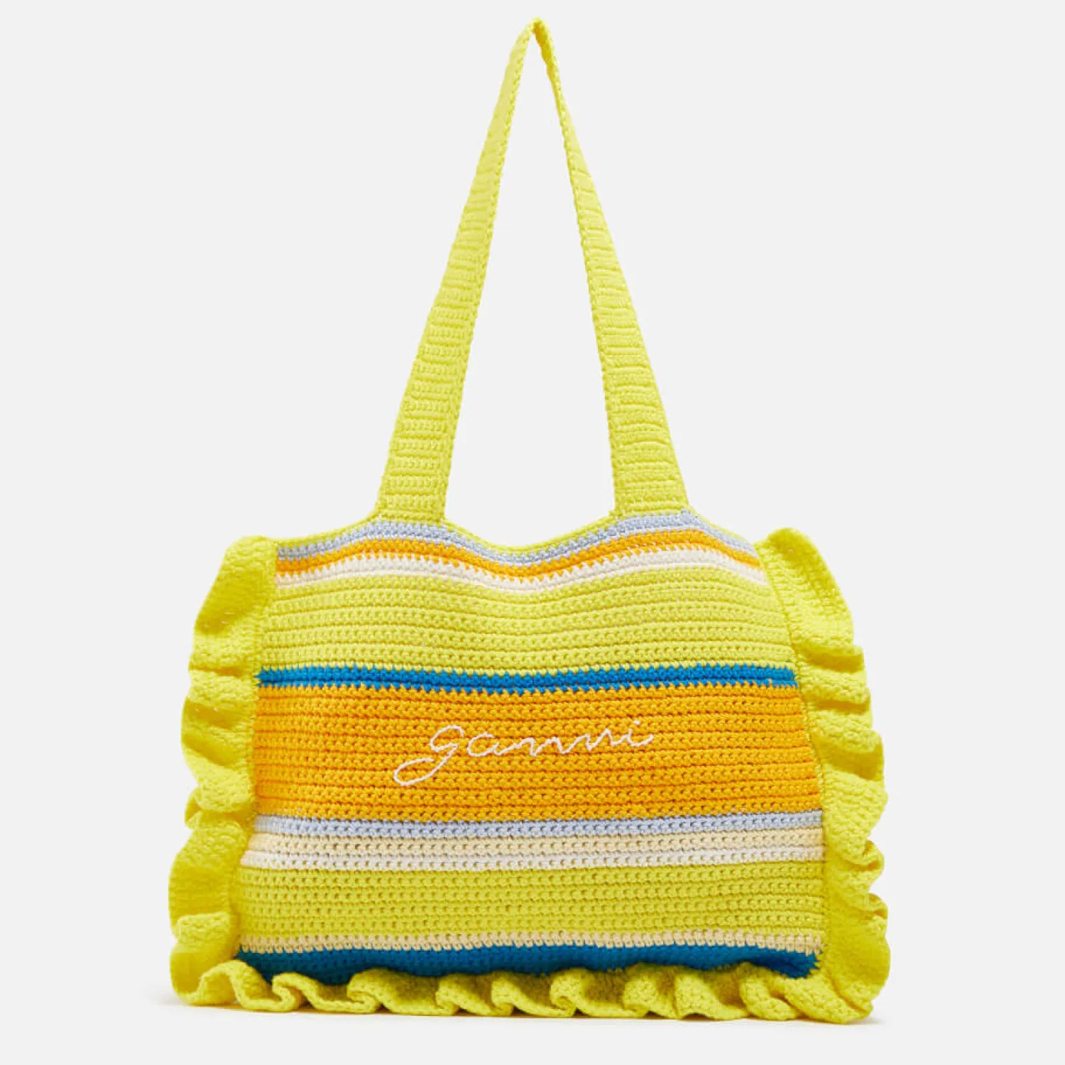 Tote Bags*Ganni X Coggles Crocheted Cotton Tote Bag