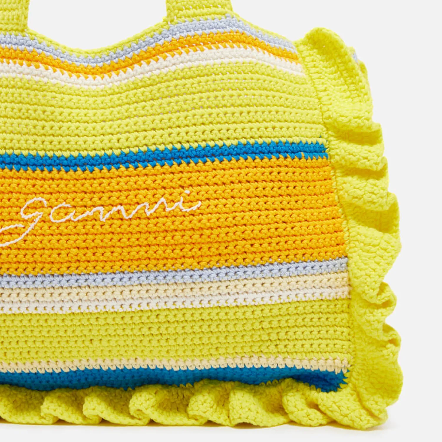 Tote Bags*Ganni X Coggles Crocheted Cotton Tote Bag