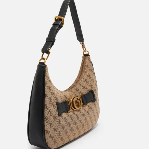 Shoulder Bags*Guess Aviana Logo-Jacquard And Faux Leather Bag