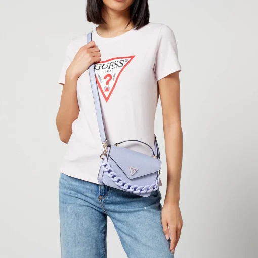 Mini Bags*Guess Corina Faux Leather Mini Top Handle Flap Bag