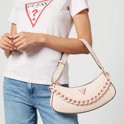 Shoulder Bags*Guess Corina Faux Leather Top Zip Shoulder Bag