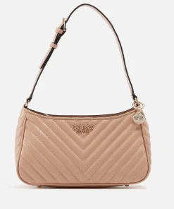 Shoulder Bags*Guess Keillah Quilted Faux Leather Shoulder Bag