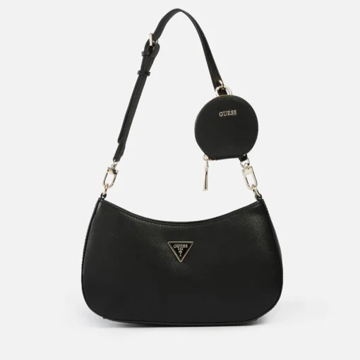 Shoulder Bags*Guess Women's Alexie Top Zip Shoulder Bag - Black