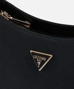 Shoulder Bags*Guess Women's Alexie Top Zip Shoulder Bag - Black