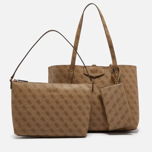 Tote Bags*Guess Women's Eco Brenton Monogram Faux Leather Tote Bag