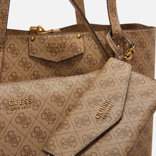 Tote Bags*Guess Women's Eco Brenton Monogram Faux Leather Tote Bag