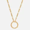 Necklaces*Hermina Athens Women's Full Moon Grecian Necklace - Gold