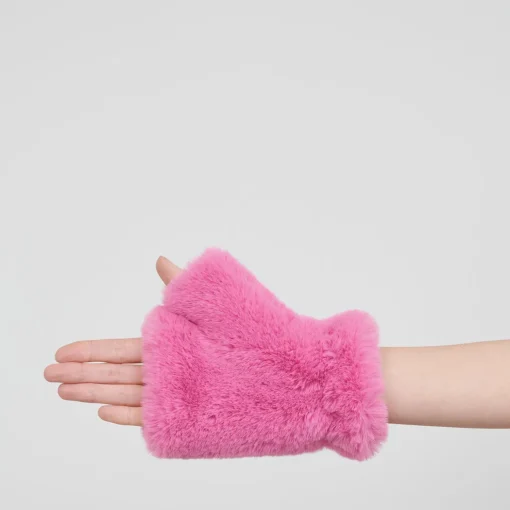 Hats Scarves & Gloves*Jakke Trolly Faux Fur Fingerless Gloves