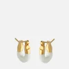 Earrings*Joanna Laura Constantine Enamel And Gold-Tone Hoop Earrings