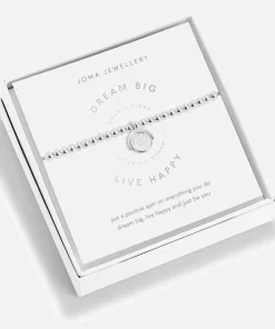 Bracelets & Bangles*Joma Jewellery Dream Big Live Happy Silver-Tone Bracelet