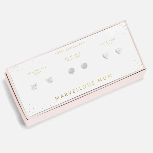 Earrings*Joma Jewellery Marvellous Mum Silver-Plated Earrings Set