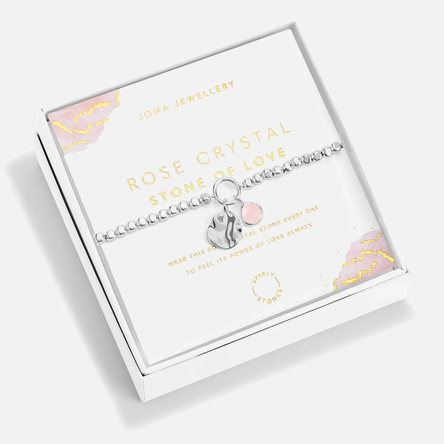 Bracelets & Bangles*Joma Jewellery Spirit Stones Rose Crystal Silver-Tone Bracelet
