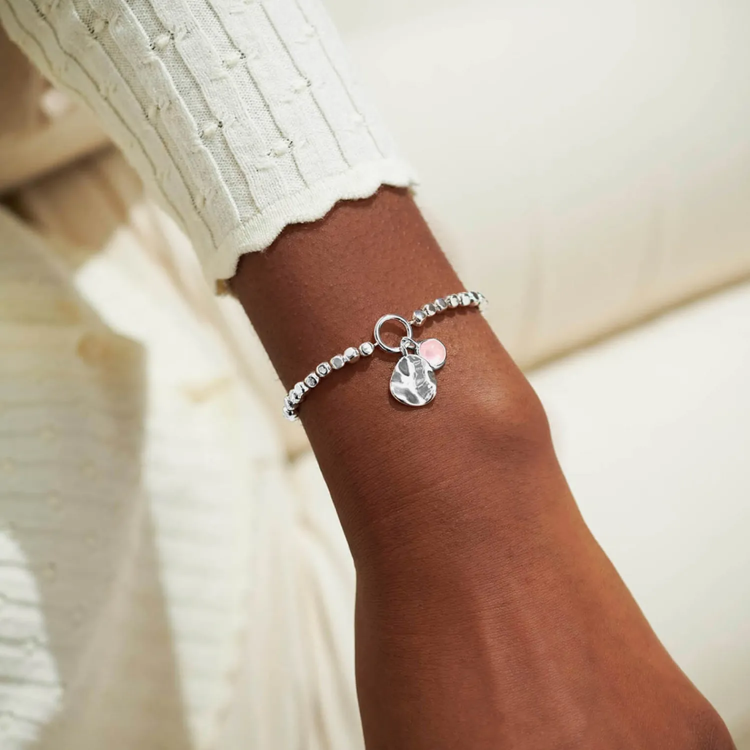 Bracelets & Bangles*Joma Jewellery Spirit Stones Rose Crystal Silver-Tone Bracelet