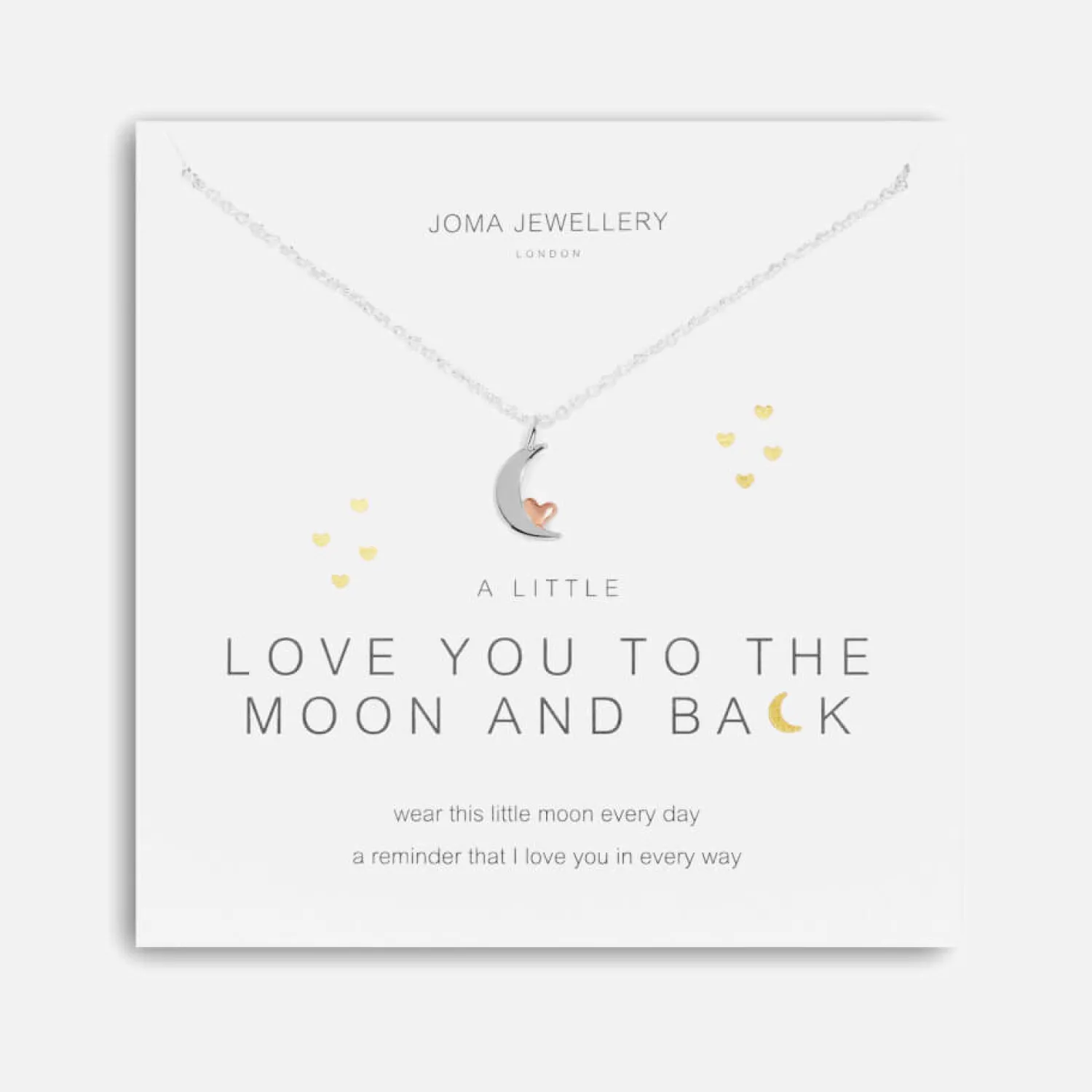 Necklaces*Joma Jewellery Women's A Little Love You To The Moon And Back Necklace - Silver