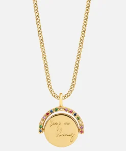 Necklaces*Joma Jewellery Women's Positivity Pendants Keep On Shining Necklace - Gold