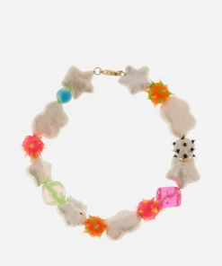 Bracelets & Bangles*July Child Grunge Princess Gold-Platedpearl And Beaded Bracelet