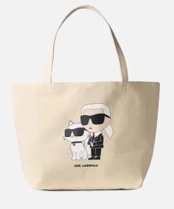 Tote Bags*Karl Lagerfeld Ikonik 2.0 Artwork Cotton Tote Bag