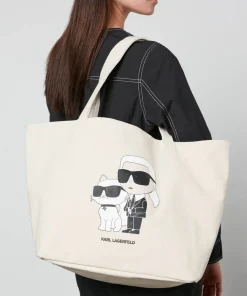 Tote Bags*Karl Lagerfeld Ikonik 2.0 Artwork Cotton Tote Bag