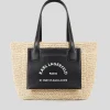 Shoulder Bags*Karl Lagerfeld Interstellar Raffia Tote Bag