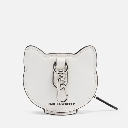 Purses And Cardholders*KARL LAGERFELD K/Choupette Leather Coin Purse