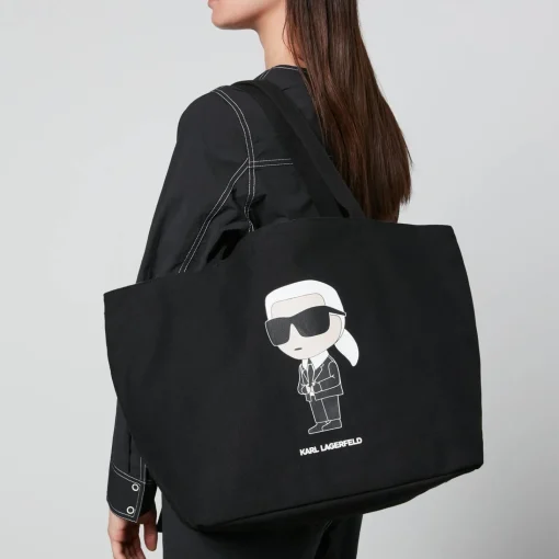 Tote Bags*Karl Lagerfeld K/Ikonik 2.0 Karl Canvas Shopper Bag