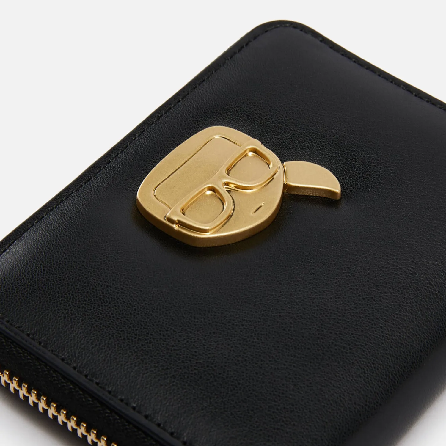 Purses And Cardholders*KARL LAGERFELD K/Ikonik Embellished Faux Leather Wallet