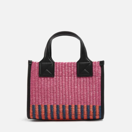 Tote Bags*Karl Lagerfeld K/Skuare Small Tote Raffia Bag