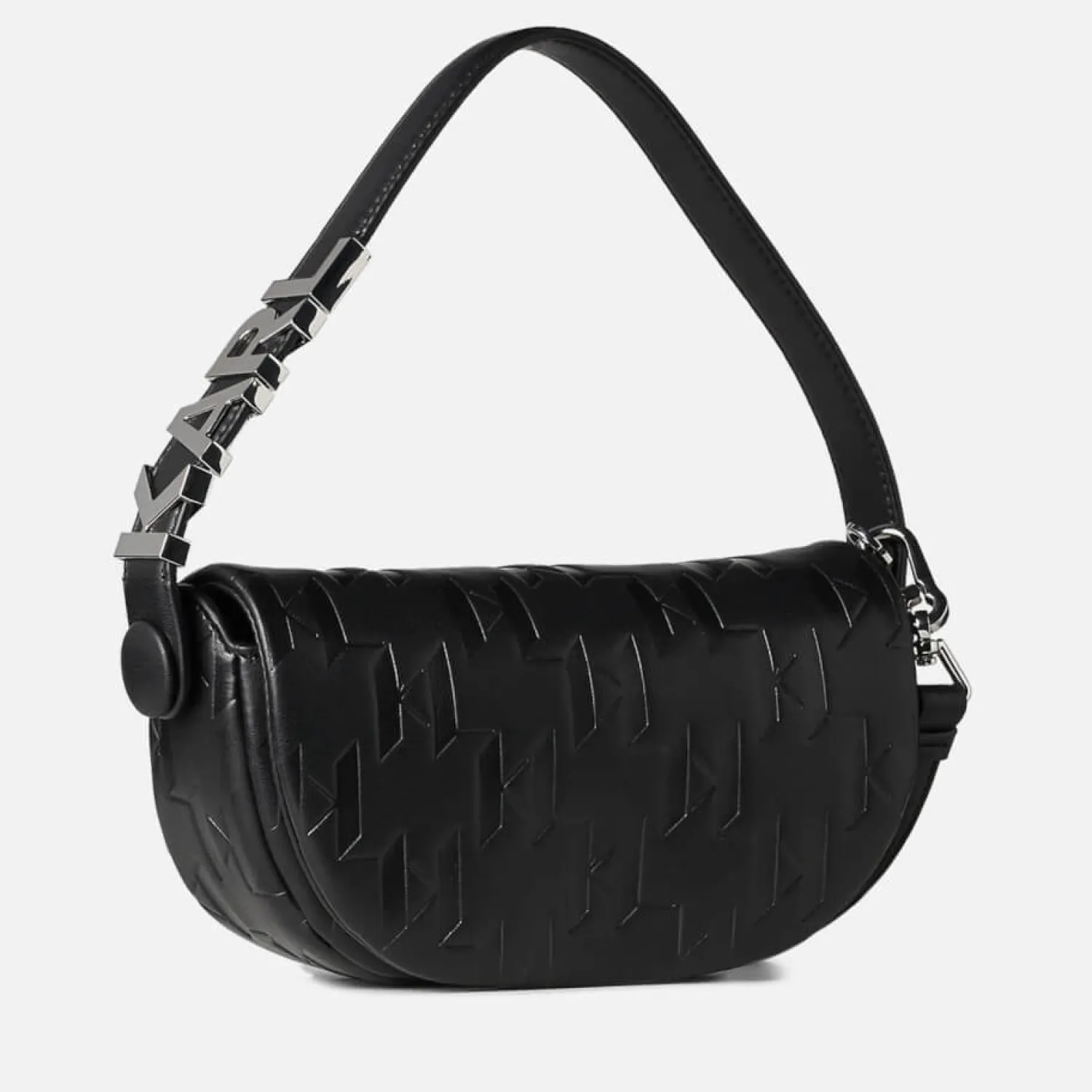 Shoulder Bags*Karl Lagerfeld Shooting Stars K/Swing Leather Baguette Bag