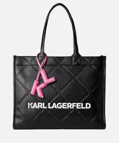 Tote Bags*Karl Lagerfeld Shooting Stars K/Skuare Faux Leather Tote Bag