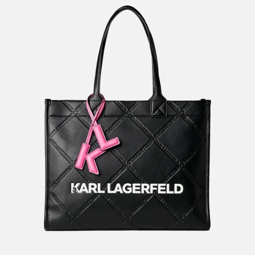 Tote Bags*Karl Lagerfeld Shooting Stars K/Skuare Faux Leather Tote Bag