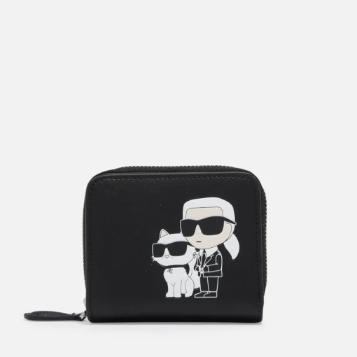 Purses And Cardholders*Karl Lagerfeld Shooting Stars K/Ikonik 2.0 Leather Wallet