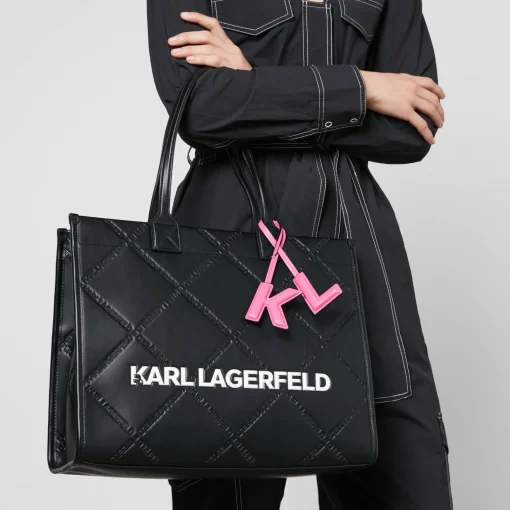 Tote Bags*Karl Lagerfeld Shooting Stars K/Skuare Faux Leather Tote Bag