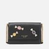 Purses And Cardholders*Kate Spade New York Bonbon Stone Embellished Saffiano Leather Wallet