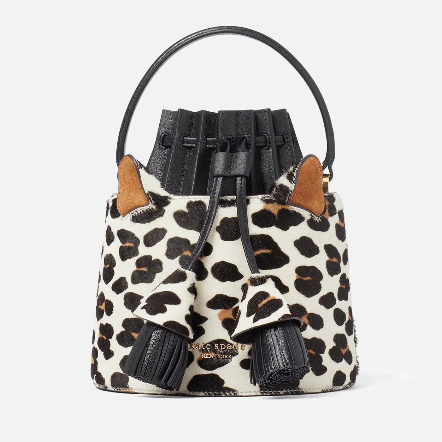 Bucket Bags*Kate Spade New York Buttercup Small Leopard Haircalf Bucket Bag
