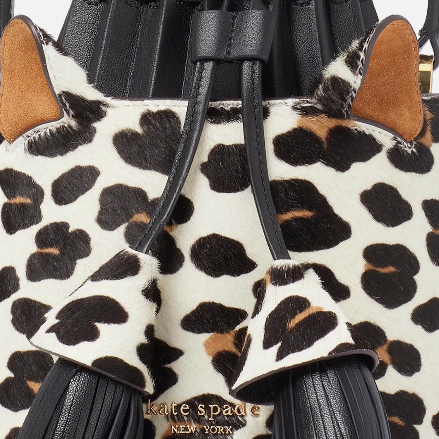 Bucket Bags*Kate Spade New York Buttercup Small Leopard Haircalf Bucket Bag