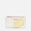Purses And Cardholders*Kate Spade New York Lemon Drop Lemon Appliqued Saffiano Leather Bifold Wallet